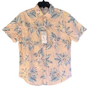 NWT Men's Denim & Flower Tropical Shirt Medium